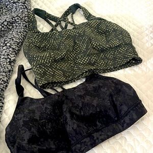 2 Lululemon sports bras size 8